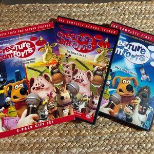 Creature Comforts DVD Collection - Red, Blue, and Black Covers